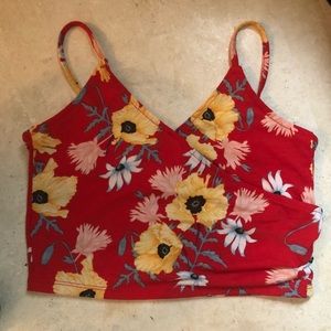 Floral Print V-neck crop top from H&M.